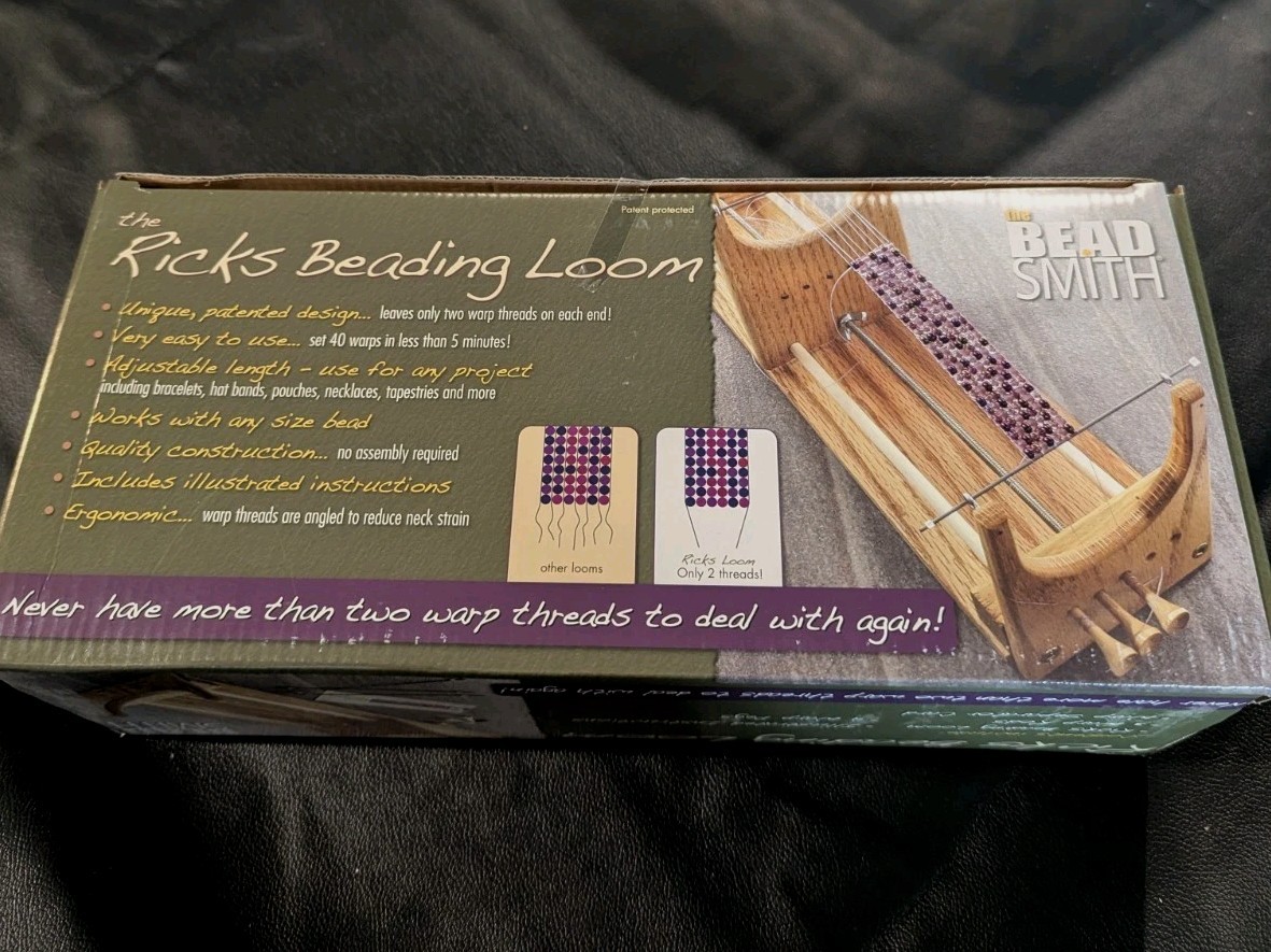 Beadsmith Ricks Beading Loom, Sealed Box  Gift Idea Works Any Size Bead 13.5"