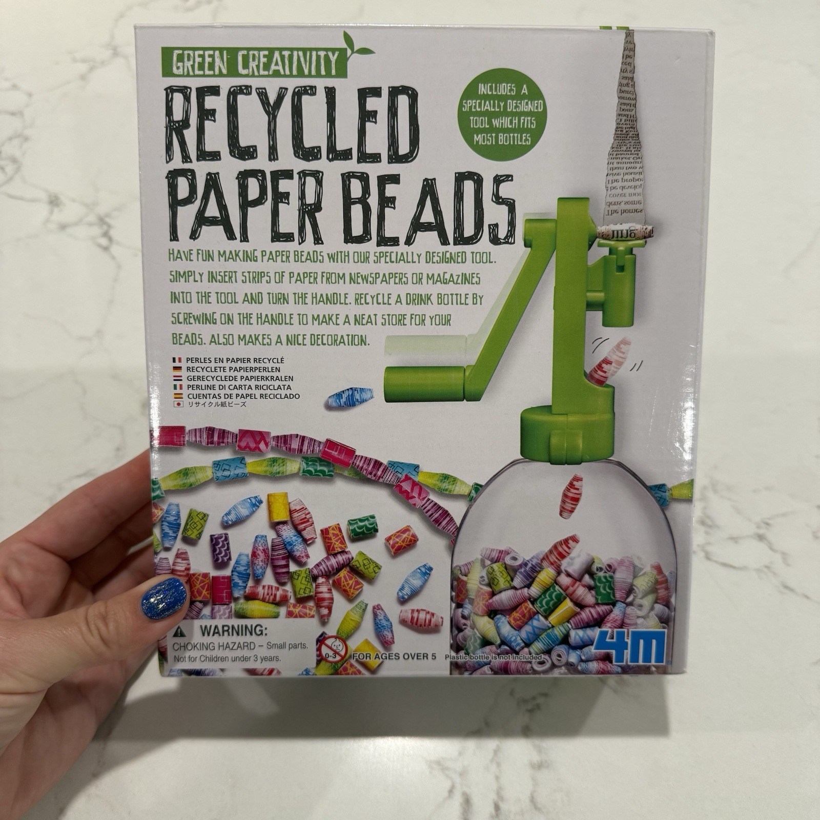 Recycled Bead Crafting Kit Necklace Creative Gift Idea