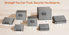 Smart Gun Safe (with/out Security Cable) - Biometric Pistol Safe for Handgun picture