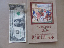 1933 Photo Travel Tourist Souvenir Booklet, Canterbury, England, Chaucer, GIFT picture