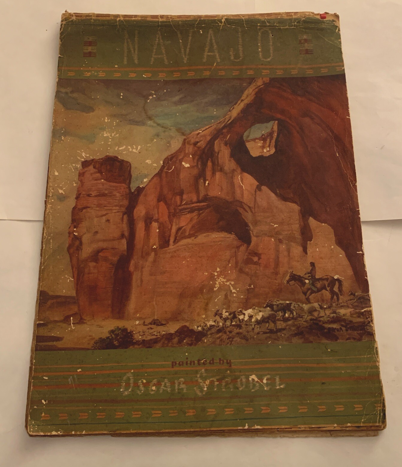 Rare Oscar Strobel 1949 Brown & Bigelow Navajo Calendar , All 12 Months W/Tissue