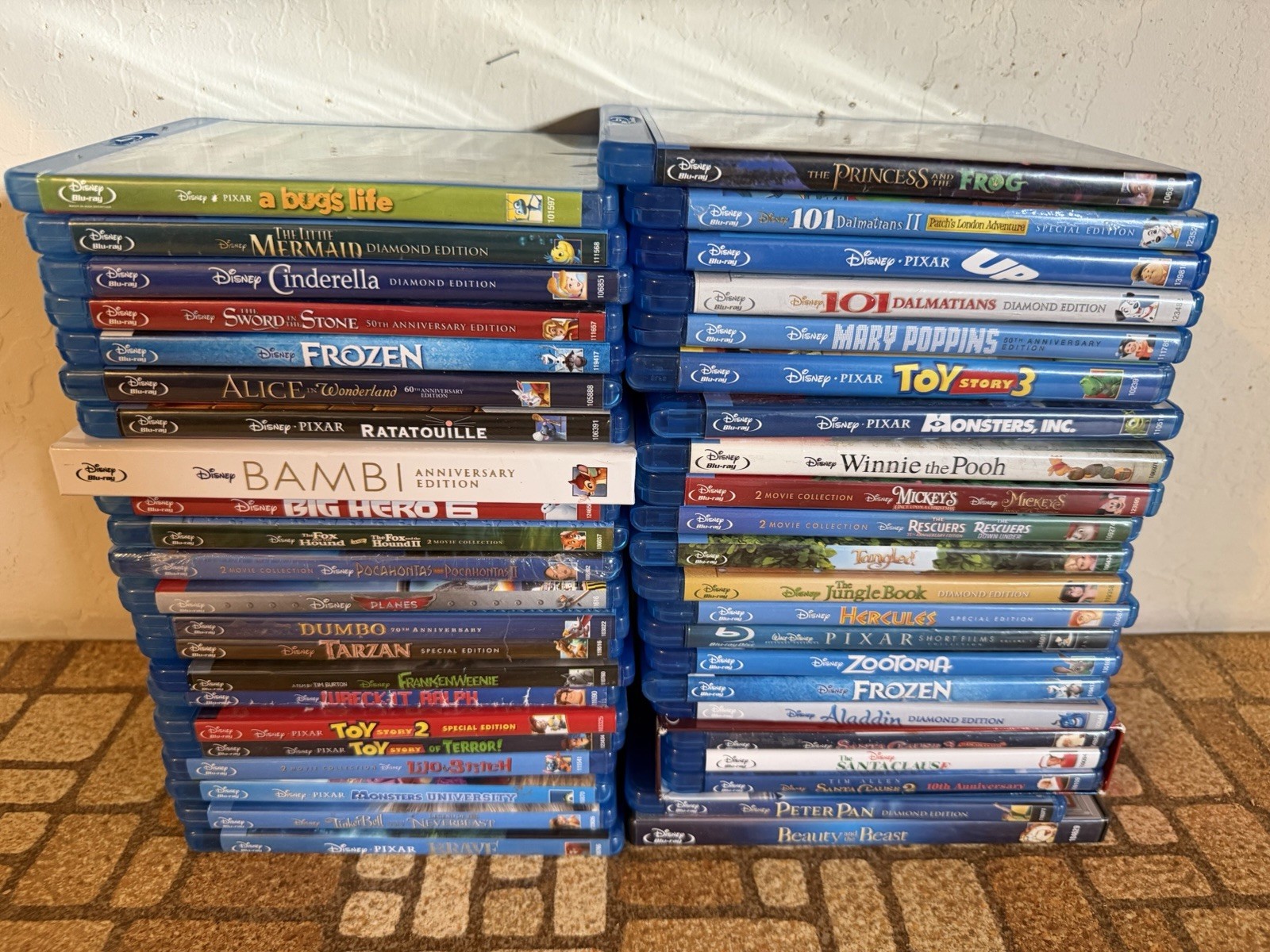 Disney Blu-Ray Movie Lot Of 44 With DVD - Personal Collection Disney Blu-Ray Movie Lot Of 44 With DVD - Personal Collection
