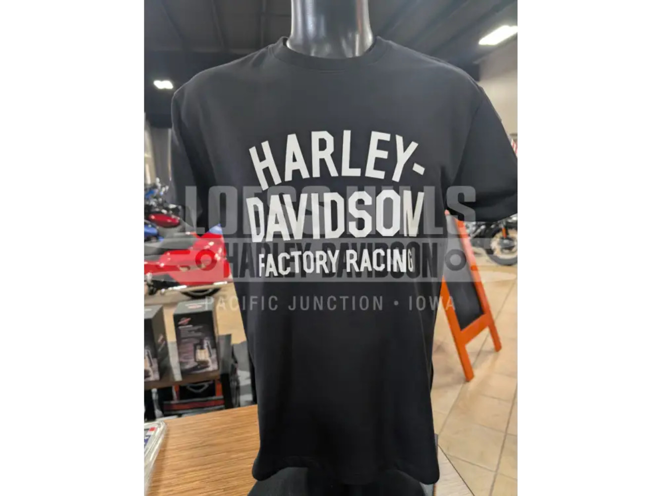 Harley-Davidson Unisex Black Factory Racing T-shirt 96375-26VX Harley-Davidson Unisex Black Factory Racing T-shirt 96375-26VX