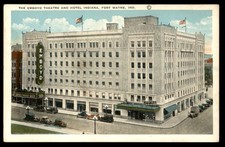 Postcard The Emboyd Theatre and Hotel Indiana, Fort Wayne, Indiana picture
