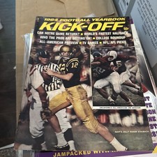 1964 College Football KICK-OFF Magazine Roger Staubach Navy Jim Grisham Oklahoma picture