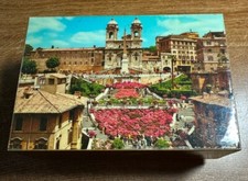 VTG VATICAN CITY ITALY MUSIC BOX ARRIVEDERCI ROME LID HAS HAIRLINE CRACK SANKYO picture