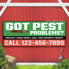 Pest Control Services Indoor Outdoor Banner Sign with grommets picture