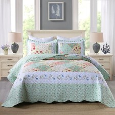 MarCielo 3 Piece Quilt Set Lightweight Bedspread Set By014 picture