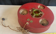antique lighted Christmas tree stand - working unit picture