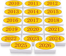 204 Pcs Car Windshield Year Stickers (2010-2026), 17 Dozen (12 per Year) picture