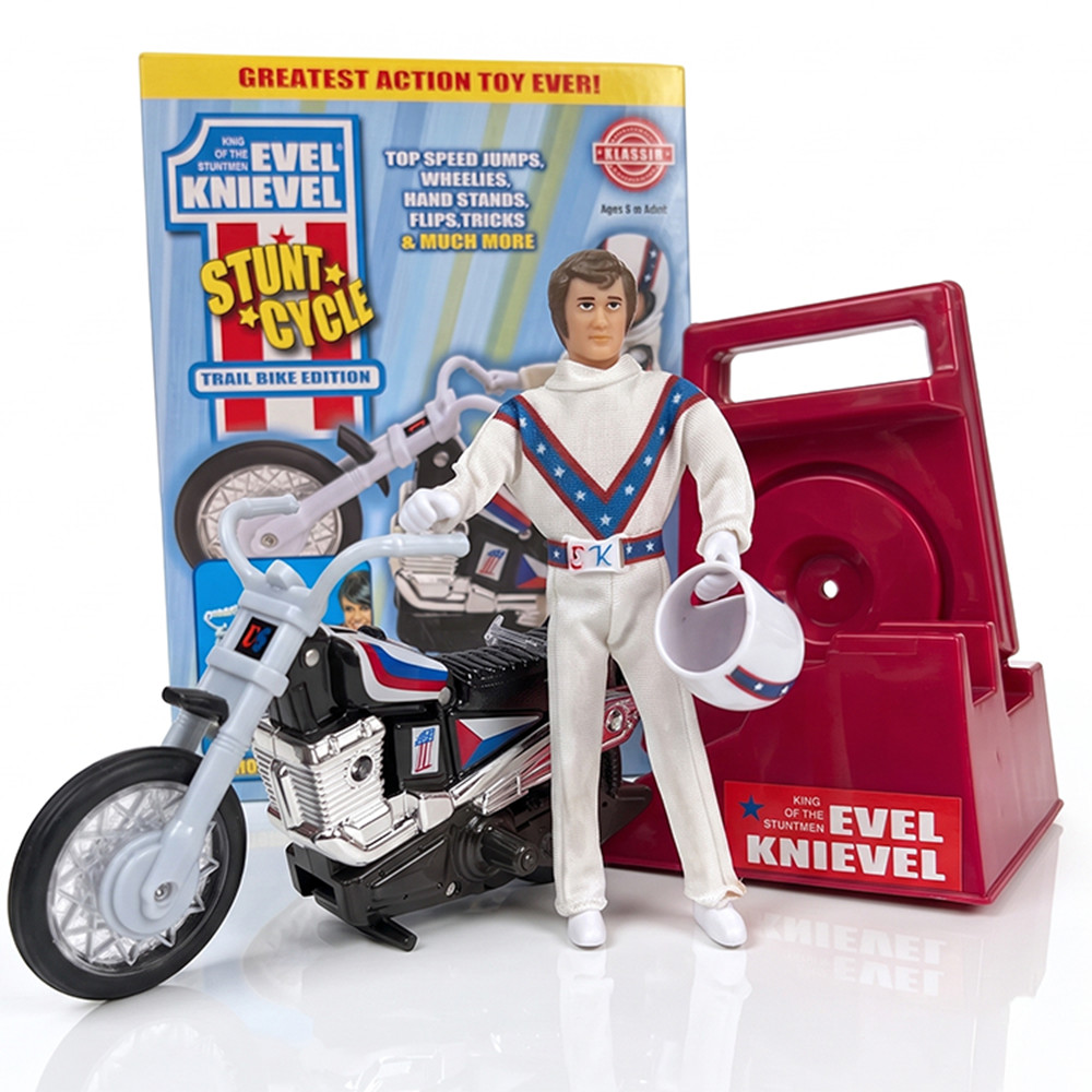 The Original 1970's Evel Knievel Stunt Cycle Upgraded And Advanced NEW The Original 1970's Evel Knievel Stunt Cycle Upgraded And Advanced NEW