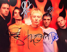 RADIOHEAD (x5) Signed Autographs 8x10" Authentic Original Signatures + COA picture