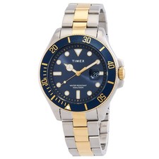 Timex Harborside Coast Quartz Blue Dial Men's Watch TW2V42000 picture