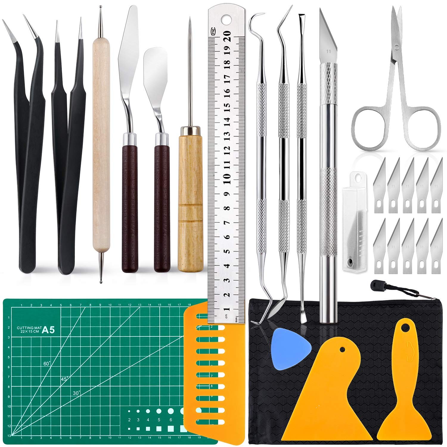 28PCS Precision Craft Tools Vinyl Weeding Kit DIY Scrapbook Hobby Set 28PCS Precision Craft Tools Vinyl Weeding Kit DIY Scrapbook Hobby Set
