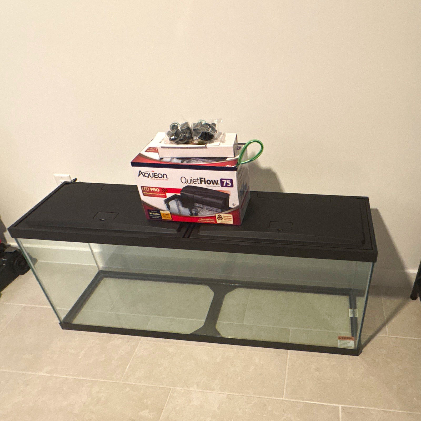 Aqueon LED 55 gal Glass Freshwater Rectangle Aquarium Kit