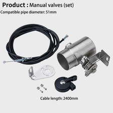2"/51mm Manual Operation Motorbike Motorcycle Exhaust Control Valve Welded picture