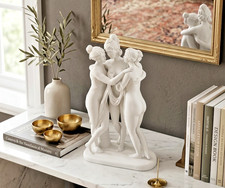 The Three Graces Statue 9.5" White PLA 3D Printed Hermitage Museum Replica Decor picture