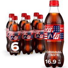 Coca-Cola Soda_Pop Bottles-16.9 fl oz_6 Pack Fast picture