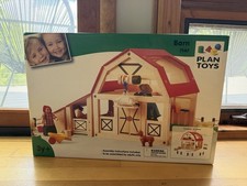 PLAN TOYS #7147 Wood BARN New in Box RARE FAO SCHWARTZ *free shipping* picture