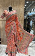Bollywood Sari Blouse Celebrity Sarees Blouse Wedding Sari picture