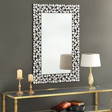 KOHROS Large Antique Wall Mirror Ornate Mirror W 23.6" X H 35.4" picture