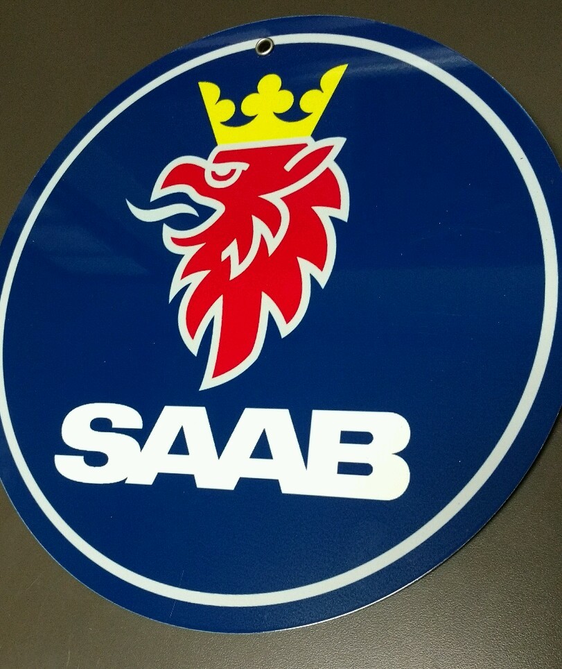 Saab advertising sign .. on any 8+ signs Saab advertising sign .. on any 8+ signs