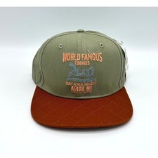 Cookies SF World Famous Workwear Snapback Hat Olive Green Rust Quilted picture