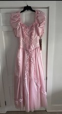 Vintage 1980s/1990s Pink Formal Prom Dress 8-10 Dance NWT picture