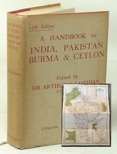1955 INDIA Travel Guide Pakistan Burma Ceylon Folding Maps Asia picture
