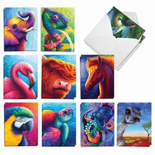 20 All Occasions Card Pack w/Envelopes - Vivid Wildlife NobleWorks picture