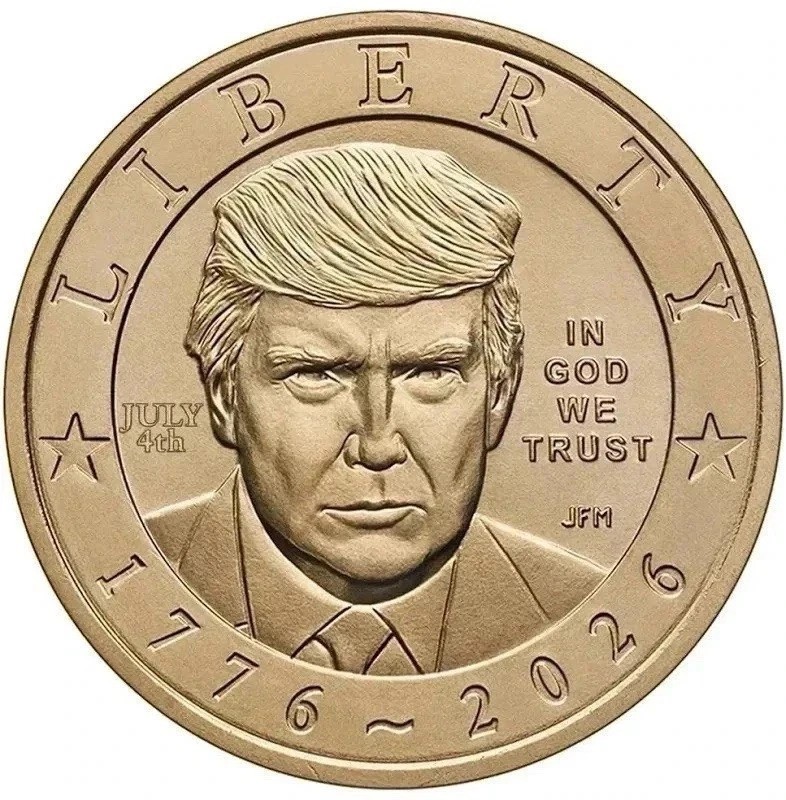2026 Semiquincentennial President Donald J. Trump Dollar $1 Coin July 4th Privy 2026 Semiquincentennial President Donald J. Trump Dollar $1 Coin July 4th Privy