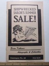 Brian Kathenes Autographs & Collectibles Catalogue No. 28 Hope NJ picture