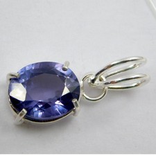 CERTIFIED 18.70 Ct Natural California Rare Blue Benitoite Pendant Gemstone✔ picture