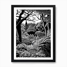 Vandusen Botanical Garden, Canada L Framed Wall Art Poster Canvas Print Picture picture