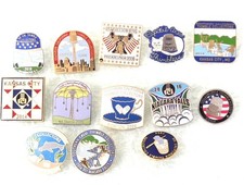 Thimble Collector Pins 28 of them~ALL from Conventions I attended~Most BRAND NEW picture