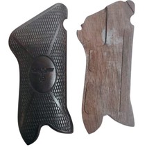 WWI WWII GERMAN P08 P-08 LUGER WOODEN PISTOL GRIPS -PAIR picture