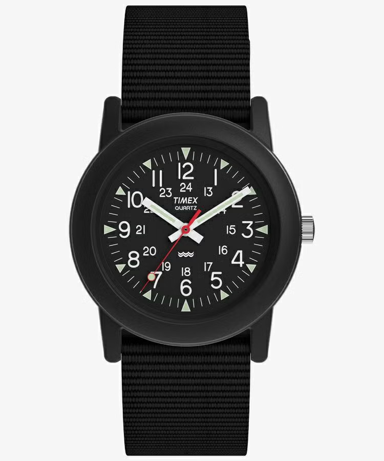 TIMEX Camper 34mm TX-T18581 Military Black Quartz Watch Japan Exclusive New TIMEX Camper 34mm TX-T18581 Military Black Quartz Watch Japan Exclusive New