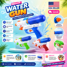 Kids Water Pistol Gun For Summer Water Fight Garden Game Fun Party Gift Set Idea picture