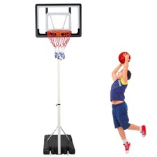 VILOBOS Adjustable Basketball Hoop Portable Backboard Goal System 6.8ft to 8.5ft picture