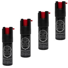 4 PACK Police Magnum pepper spray 1/2oz unit safety lock self defense security picture