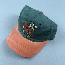 Vintage Miami Hurricanes Hat Cap Snapback Green Sports Specialties College 90s picture