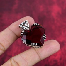 Red Garnet Gemstone Handmade 925 Sterling Silver Amazing Pendant Jewelry picture