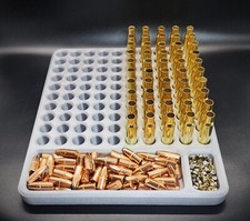 22-250 Remington Reloading Tray Blocks Flat Type 491 Holds 100 Cases RMD3D picture