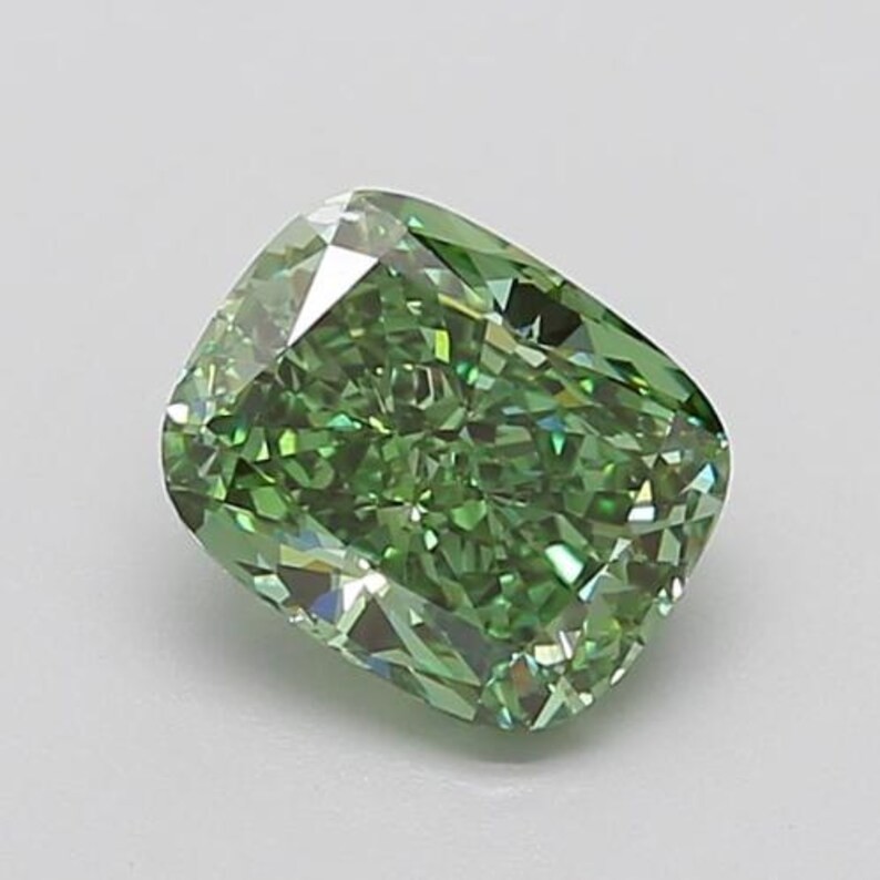CERTIFIED 2.00 Ct Natural Green Diamond Cushion Cut LOOSE VVS1/ 8.0 mm CERTIFIED 2.00 Ct Natural Green Diamond Cushion Cut LOOSE VVS1/ 8.0 mm