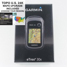 Garmin eTrex 30x GPS w/ Maps Upgrade TOPO US 24K High Detail Trails Topographic picture