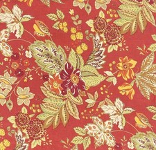 POTTERY BARN Queen Duvet Cover Linen Jacobean Floral Heavy Linen Cotton *Flaw picture