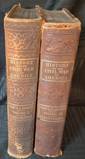 Civil War in America John S C Abbott 1866 History Books Illustrated 2 Volume Set picture