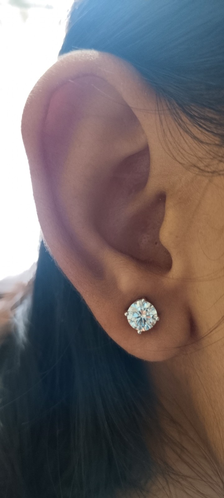 $9900 1.15 Carat Ct 2 Pc Diamond Stud Earrings Real Natural Round Solitaire 14k $9900 1.15 Carat Ct 2 Pc Diamond Stud Earrings Real Natural Round Solitaire 14k