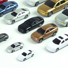 10PCS Miniature Car Models 1:75-1:300 Scale DIY Railway Scenery Toys picture