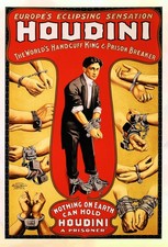 Harry Houdini Poster Escape Sensation Magician print 11x17 Magic Art Reprint picture